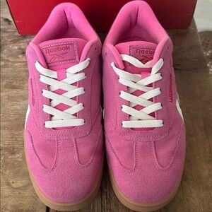 Reebok Pink and White Sneakers
